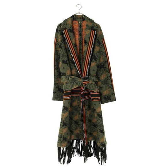 Louis Vuitton Other - Louis Vuitton 24AW Jacquard Double Face Wool Blanket Coat Belted Jacquard